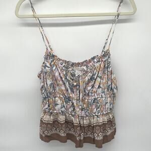 BECOOL Sleeveless Top, Peplum, Large